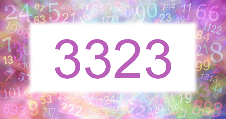 Träume mit einer Nummer 3323 rosa Bild