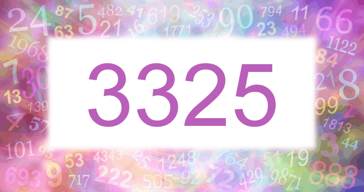 Träume mit einer Nummer 3325 rosa Bild
