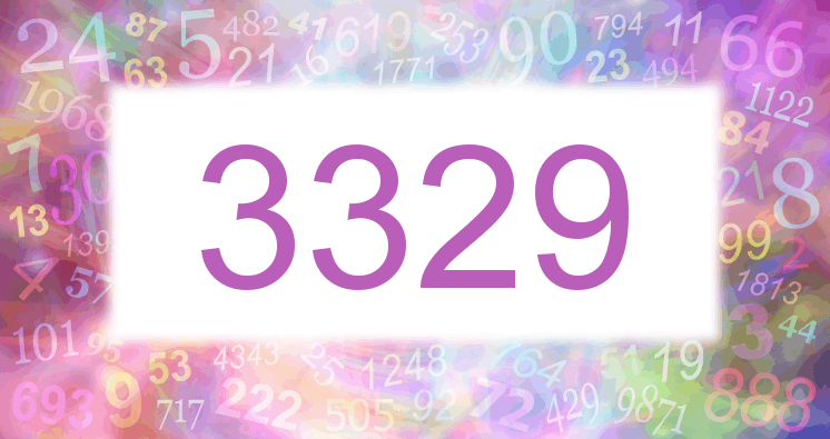 Träume mit einer Nummer 3329 rosa Bild
