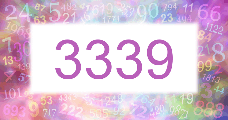 Träume mit einer Nummer 3339 rosa Bild