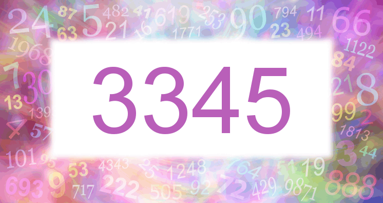 Dreams about number 3345