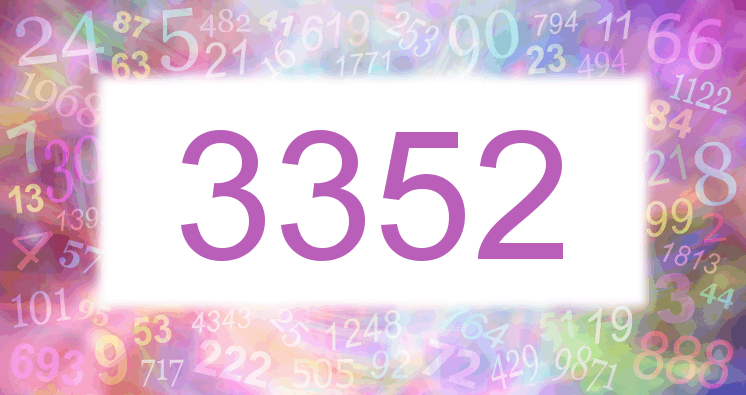 Dreams about number 3352