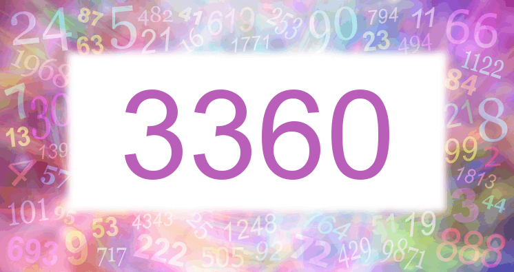 Dreams about number 3360