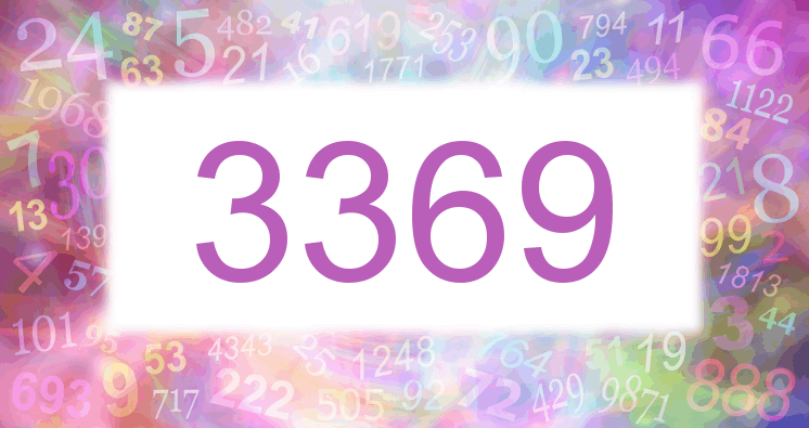 Träume mit einer Nummer 3369 rosa Bild