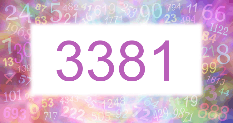 Träume mit einer Nummer 3381 rosa Bild