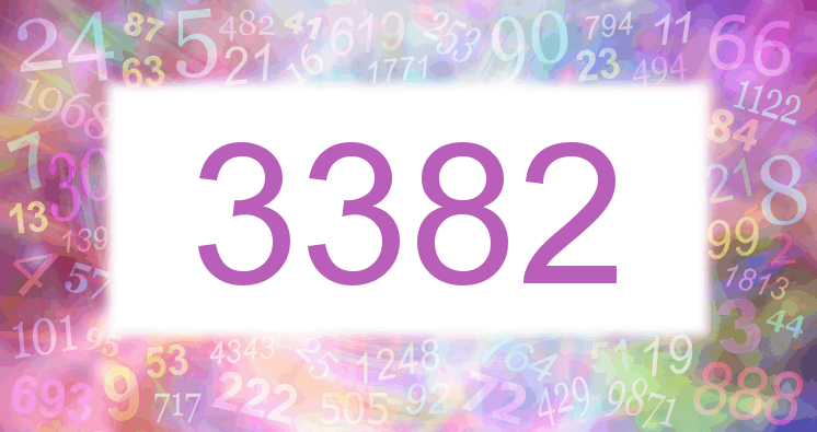 Träume mit einer Nummer 3382 rosa Bild