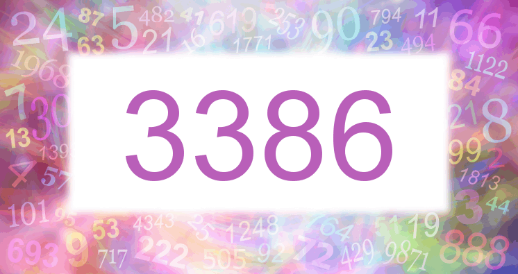Träume mit einer Nummer 3386 rosa Bild