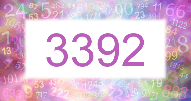 Dreams about number 3392