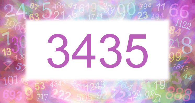 Dreams about number 3435