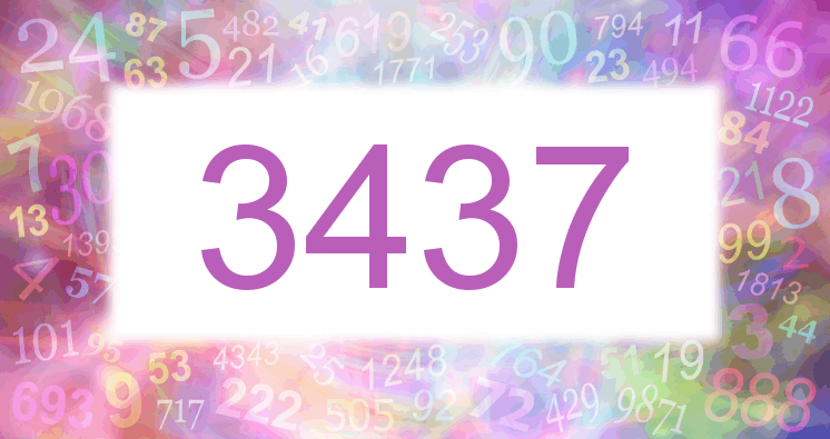 Dreams about number 3437