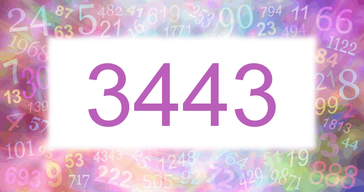 Dreams about number 3443