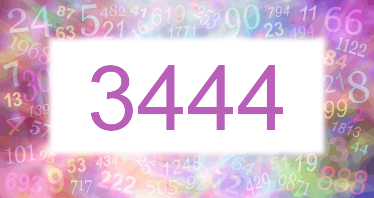 Dreams about number 3444