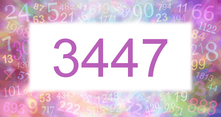 Dreams about number 3447