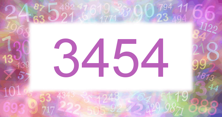 Dreams about number 3454