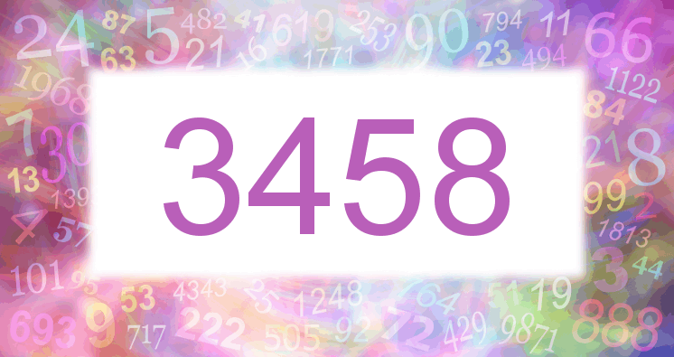 Dreams about number 3458