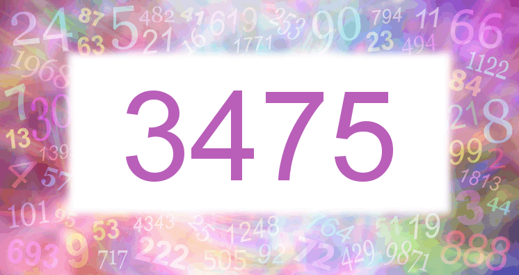 Sueño con el número 3475