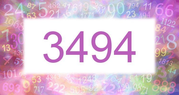 Dreams about number 3494
