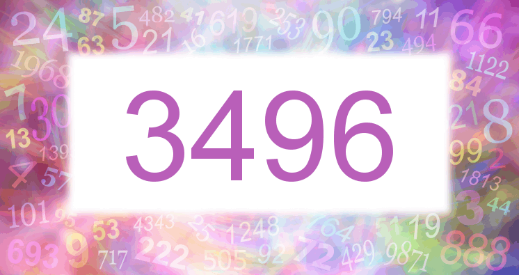 Dreams about number 3496