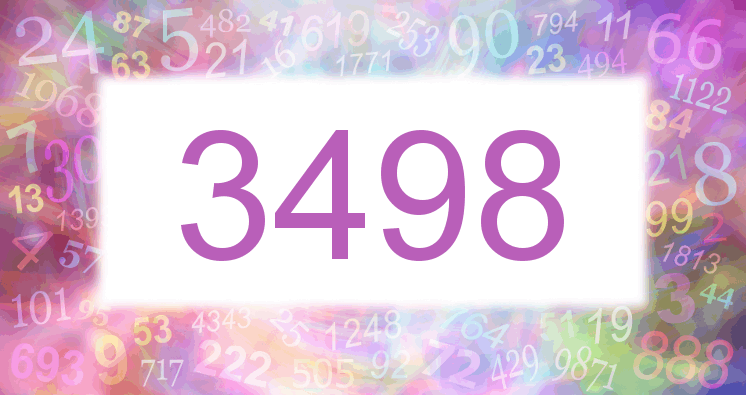 Träume mit einer Nummer 3498 rosa Bild