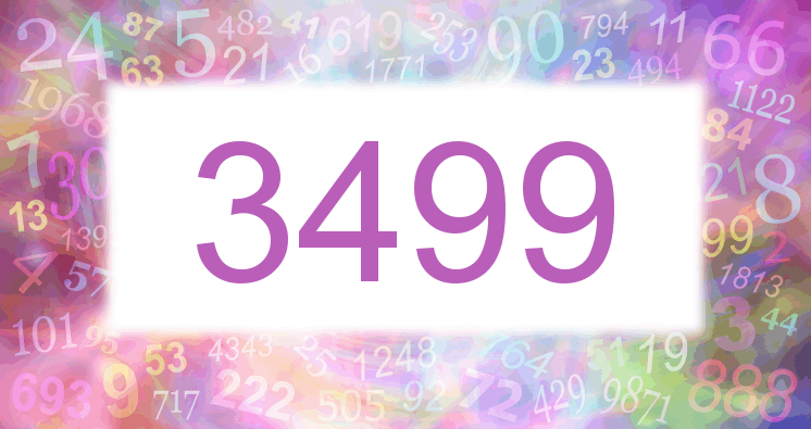 Träume mit einer Nummer 3499 rosa Bild