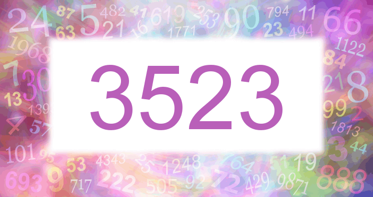 Dreams about number 3523