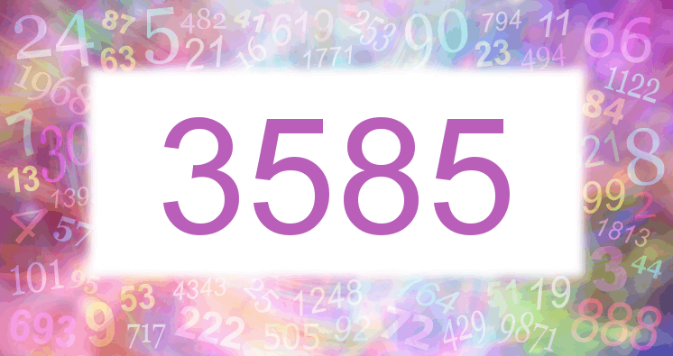 Dreams about number 3585