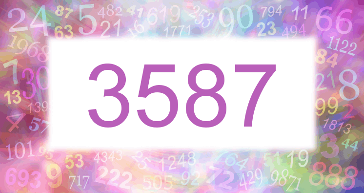 Dreams about number 3587