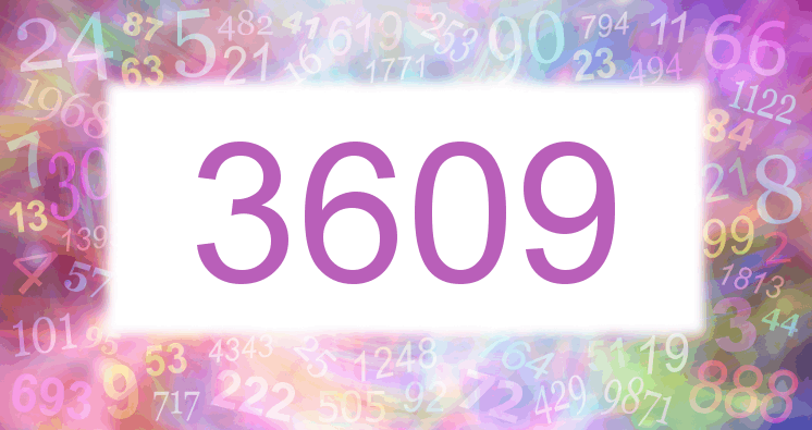 Träume mit einer Nummer 3609 rosa Bild