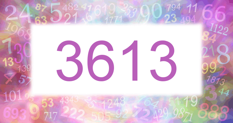 Dreams about number 3613