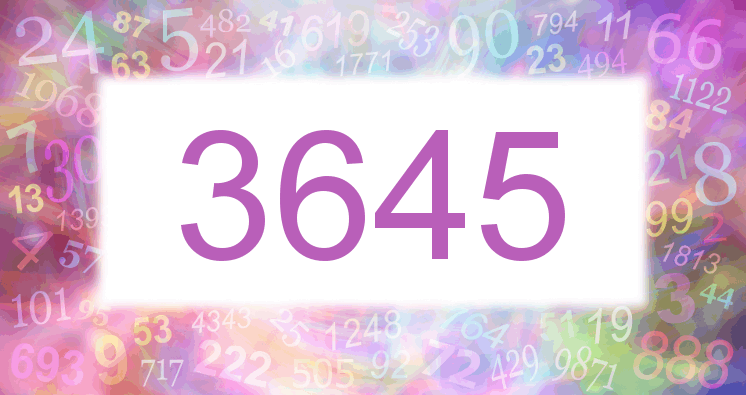 Dreams about number 3645