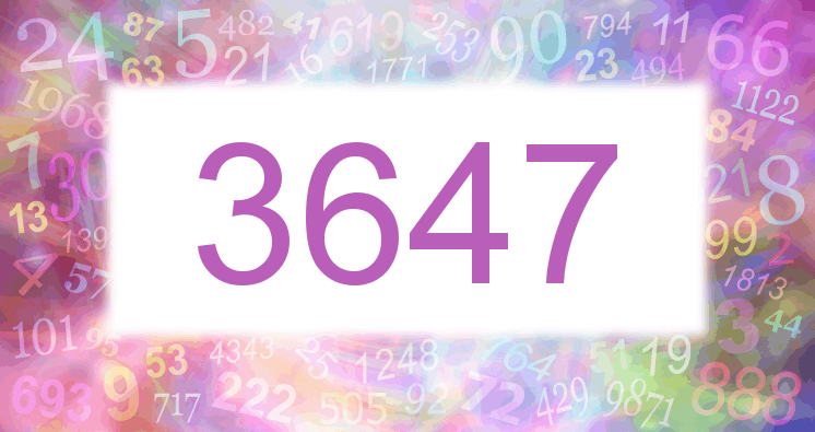Dreams about number 3647