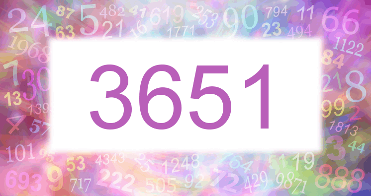 Dreams about number 3651