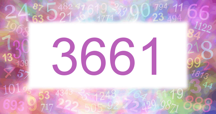 Träume mit einer Nummer 3661 rosa Bild