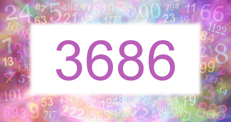 Träume mit einer Nummer 3686 rosa Bild