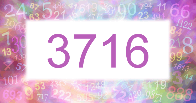 Dreams about number 3716