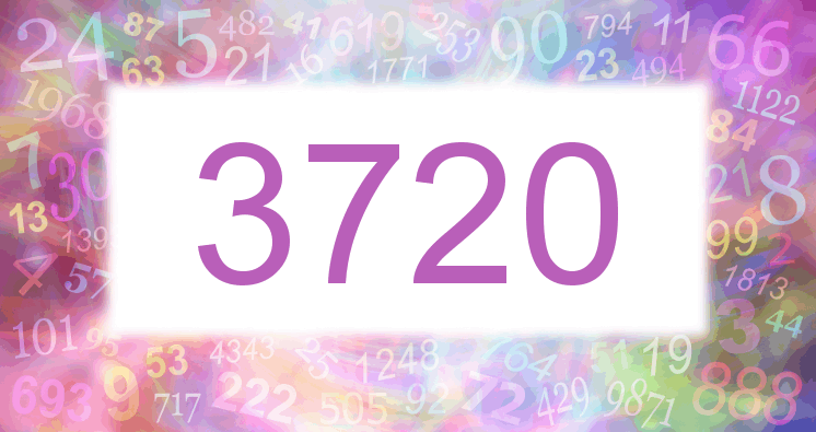 Dreams about number 3720