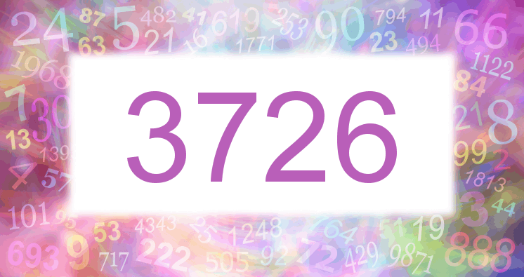 Dreams about number 3726