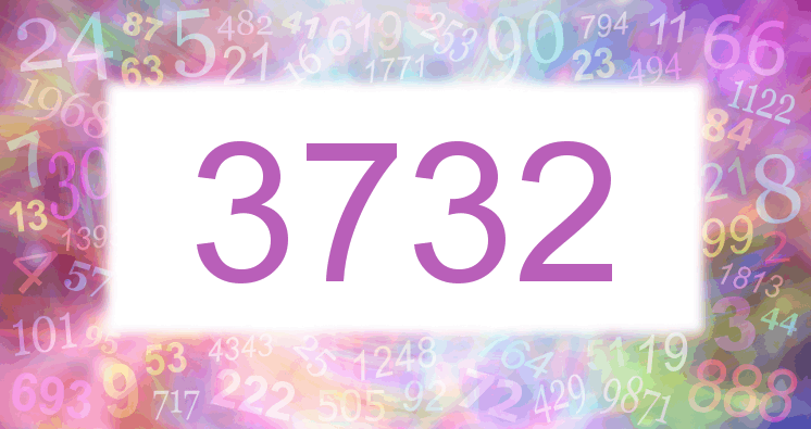 Dreams about number 3732