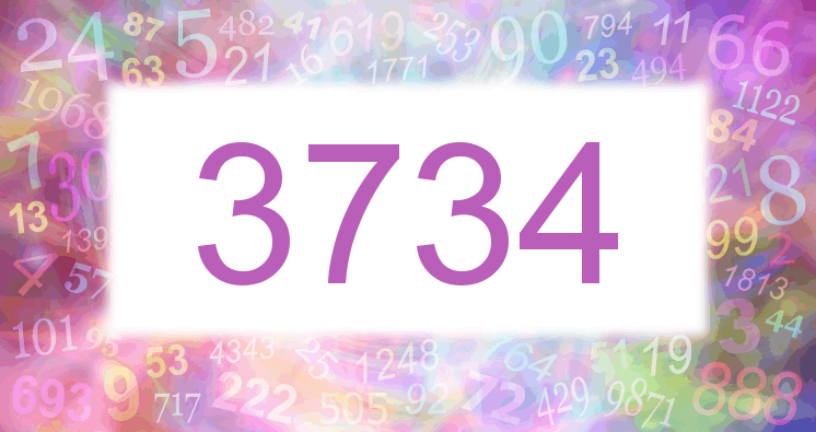 Dreams about number 3734