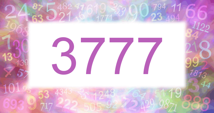 Dreams about number 3777