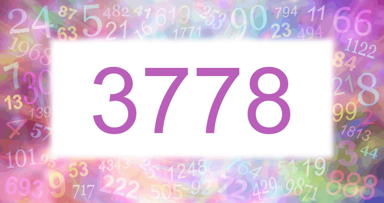 Dreams about number 3778