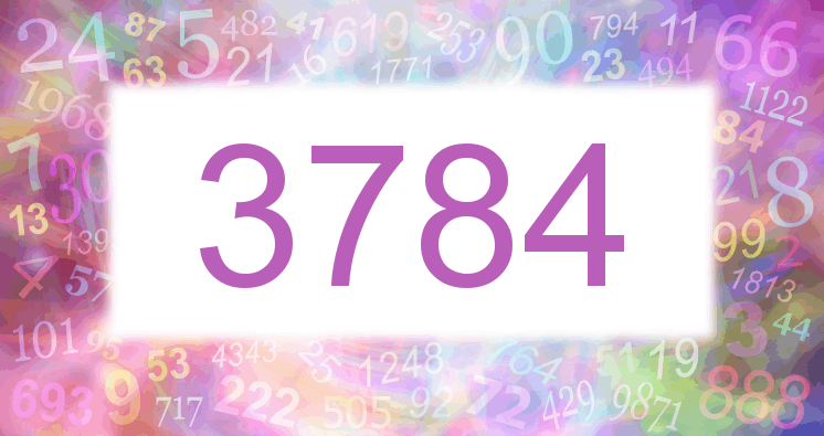 Dreams about number 3784