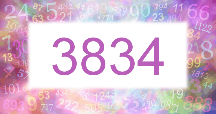 Dreams about number 3834