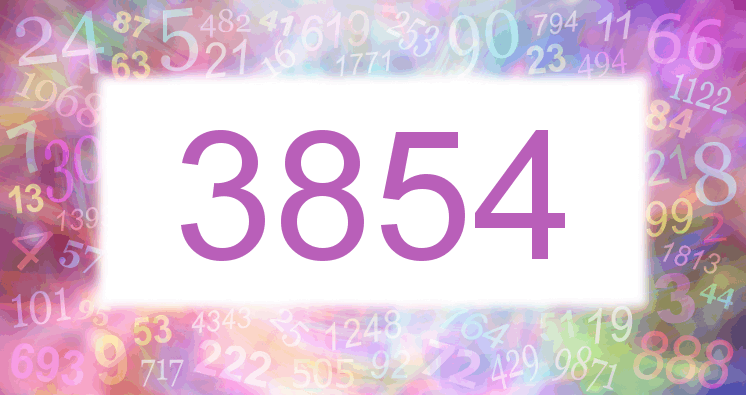 Dreams about number 3854