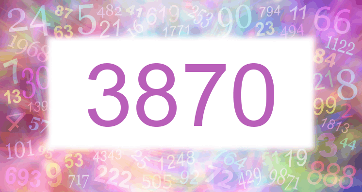 Dreams about number 3870