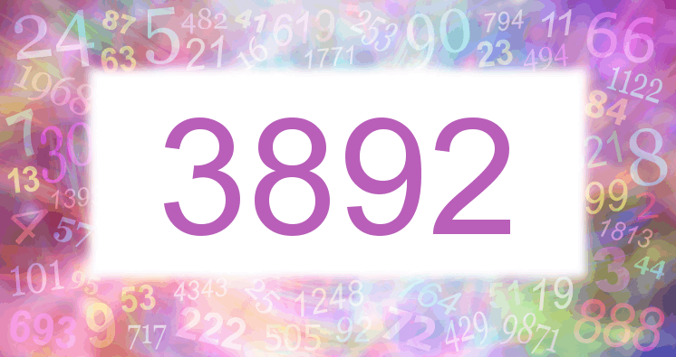 Dreams about number 3892