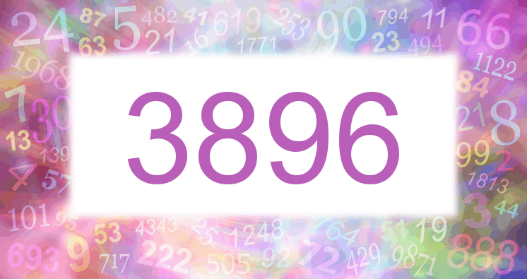 Träume mit einer Nummer 3896 rosa Bild