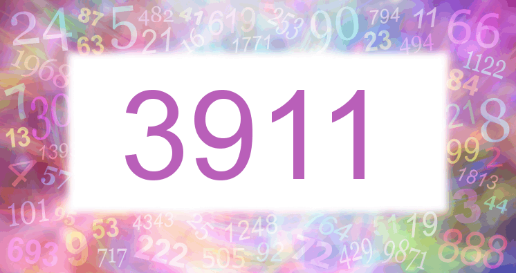 Träume mit einer Nummer 3911 rosa Bild