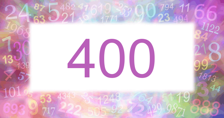 Träume mit einer Nummer 400 rosa Bild