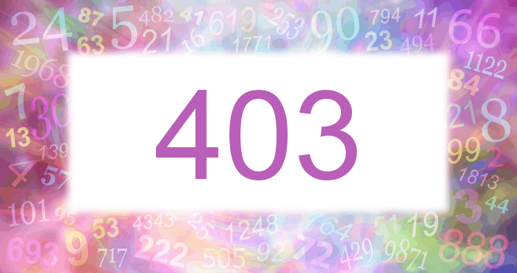 Träume über die Zahl 403